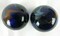 2 mammoth DRAGONFLY 1 5/8" Cobalt Blue Marbles Glass Massive 42mm large